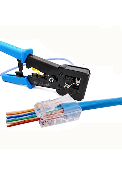 Yeni Nesil Rj45 Pense Rj12 R J45 Sıkma Makaslı Network Ağ Pense