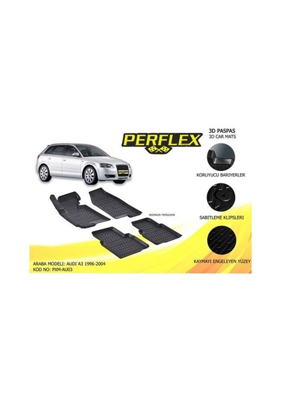 Perflex Pxm-au03 Paspas 3d Havuzlu X-mat Audi A3 96-03