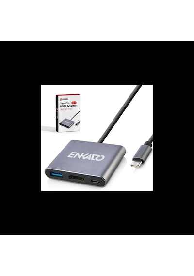 Enkado Ekd-tp43, Type-c To Hdmı+pd+usb 3.0 Çevirici