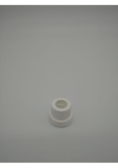 30Ml Cam Amber Şişe İnce Damlalıklı Kilitli Kapak Beyaz(10 Adet)