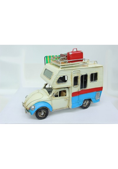 Dekoratif Metal Karavan Çerçeveli Kumbaralı Tenteli 1404E-4347
