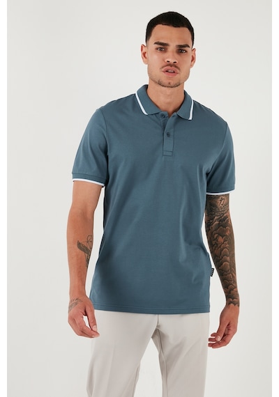 Buratti Pamuklu Regular Fit Erkek Polo Yaka T Shirt 5902063 Petrol