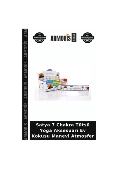 Satya 7 Chakra Tütsü Yoga Aksesuarı Ev Kokusu Manevi Atmosfer