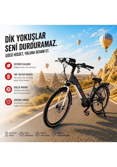 Asvıva B14T 28 Jant Orta Motorlu Hollanda Elektrikli Bisiklet 17,5 Ah Gri