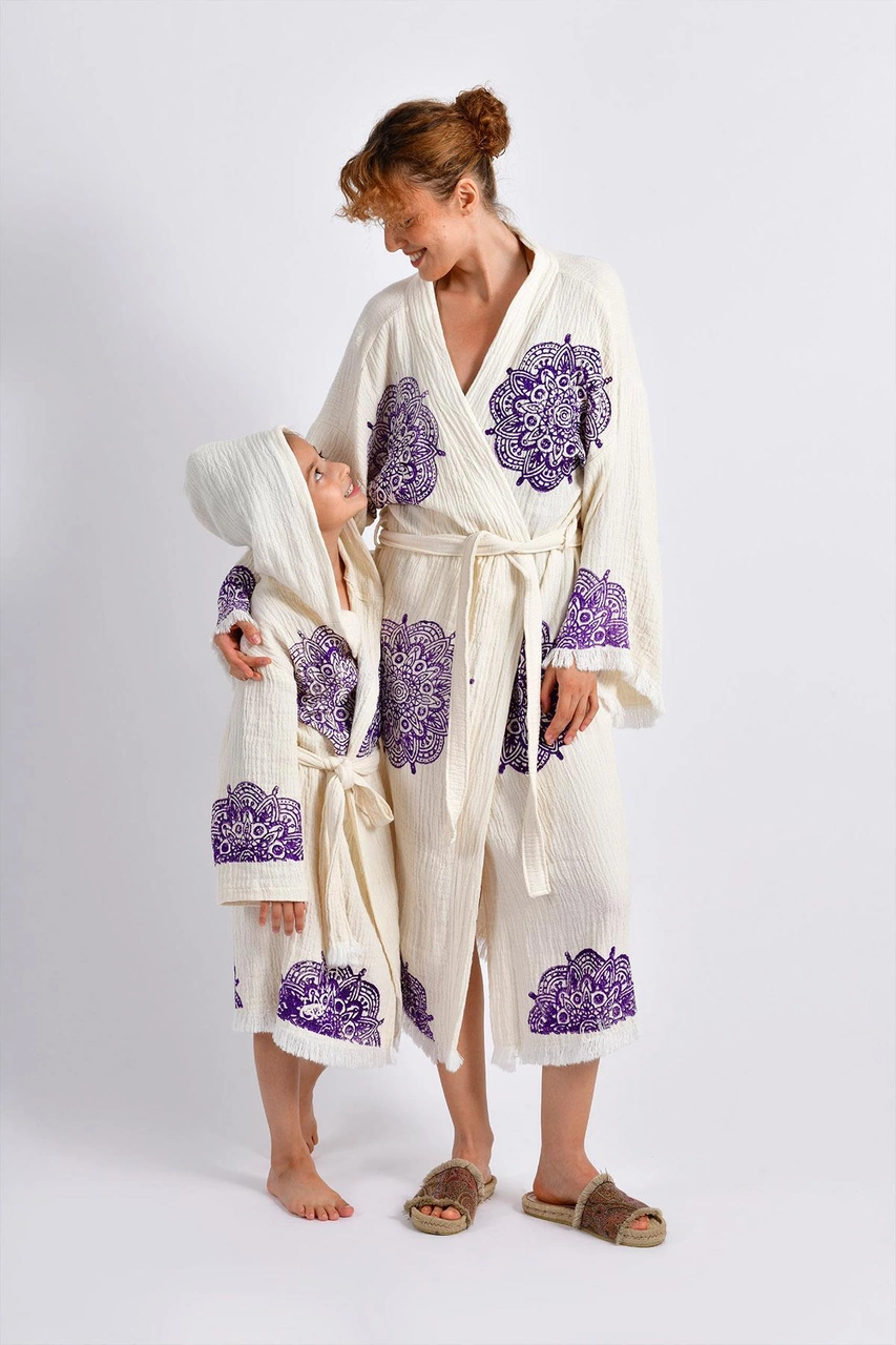 Brandsmithshop Mandala Drift Çocuk Kimono Çok Renkli