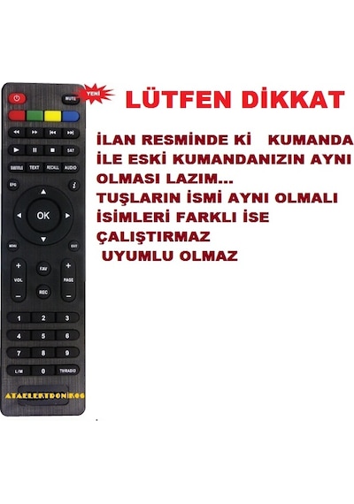 Hometech Ht 1000 1010 1040 1050 1200 1400 Hd Uydu Kumanda Lm