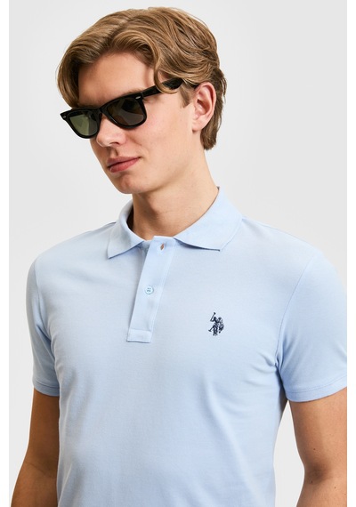 U.S. Polo Assn. U.s. Polo Assn. Erkek Açık Mavi Tişört Basic 50322347-vr003 Acık Mavı