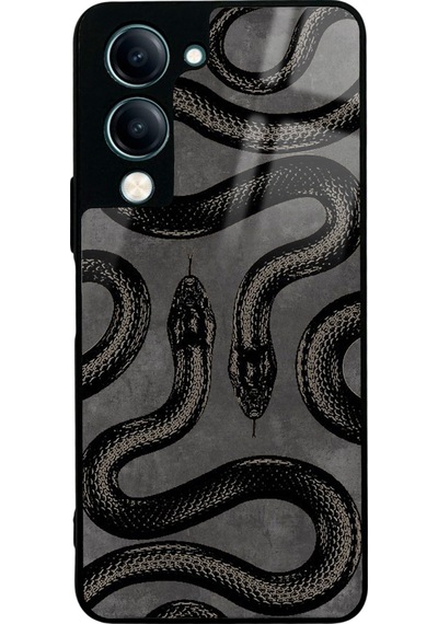 Vivo Y04 Snake Tasarımlı Glossy Telefon Kılıfı Çok Renkli