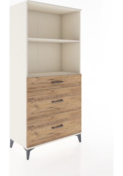 Hyperion Dolap 2 Raflı 3 Çekmeceli 88x44x182 Aytaşı-çam Aytaşı