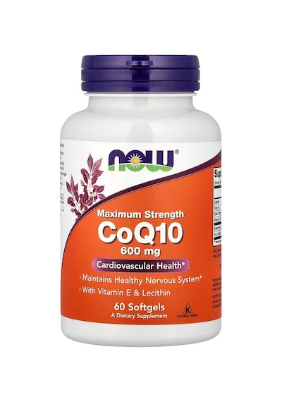 Now Foods Coq10 Coenzyme Ubiquinone With Vitamin E & Lecithin 60 Softgels