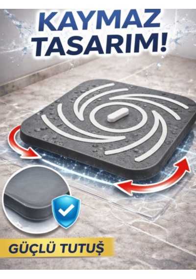Beylini Kötü Koku Böcek Önleyici Gider Tıpası Lavabo Balkon Tuvalet Gider Kapatıcı Kapak Silikon Gri-gri Gri