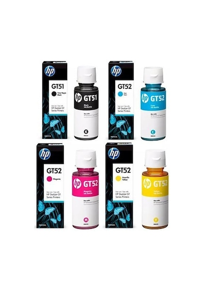 Hp Gt51/Gt52 4 Renk Mürekkep Seti