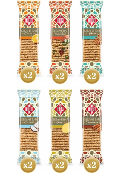 Karma 45 G Susam Krokan Kutu X 12 Adet 6 Çeşit