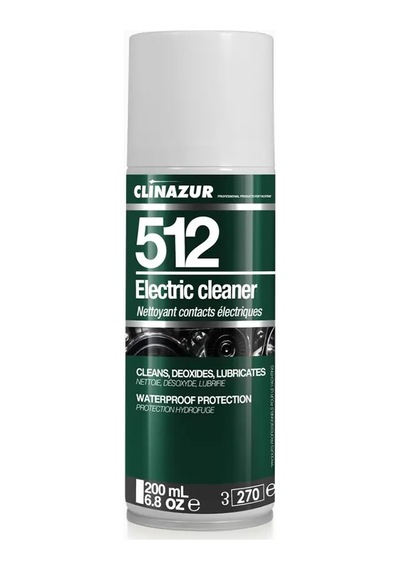 Clin Azur 512 - 200ml Elektrik Aksam Temizleyici - Elektronik Bağlantılarınız İçin 30.000v Gücünde Koruma