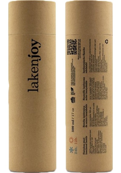 Laken Çelik 18/8 Lakenjoy Termos Şişe 0,50l - Drinklife City Lkdlj50c Bej