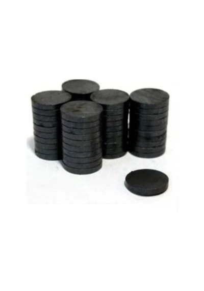 50 Adet 12x3mm Yuvarlak Ferrit Mıknatıs, Çok Amaçlı Süsleme Mıknatısı