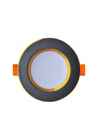 7W Üç Renk Smd Led Downlıght Spot- Siyah Gold