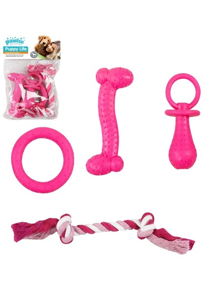 Pawise - 367 - Puppy Life Oyuncak - Edntrend - Seti Pembe
