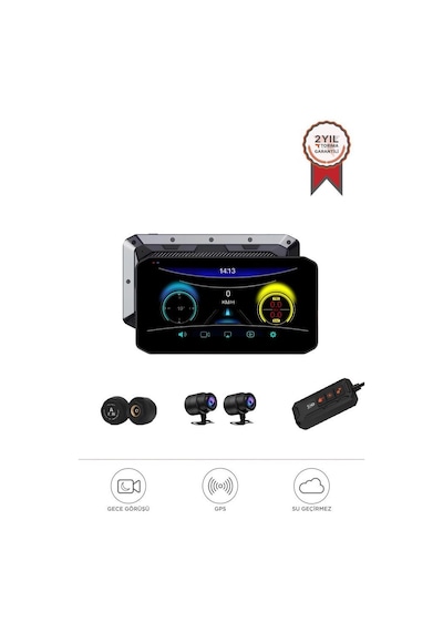 Torima M8e Siyah Ultra Hd Wifi Aksiyon Kamerası Motosiklet Gözetleme Kamerası Siyah