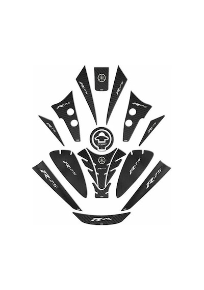 Yamaha R25 2019 - 2024 Uyumlu Tank Pad Set 001