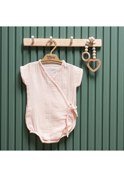 Tiffany Baby & Kids Tiffany Baby Müslin Theme Kruvaze Body 26022 Pudra