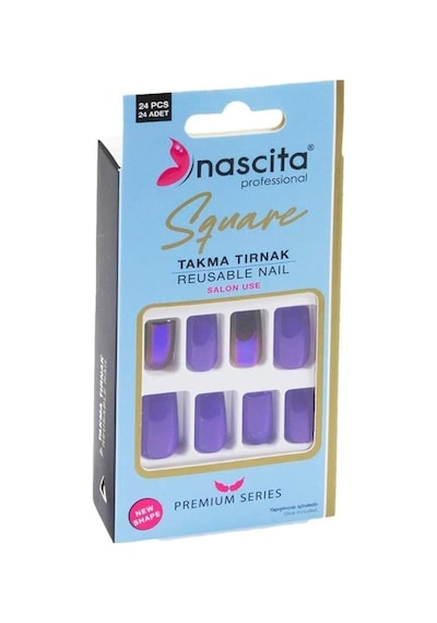 Nascita 24'lü Square Renkli Takma Tırnak - 163 Sku: Smg8690010503145