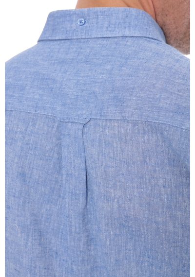 Slim Fit Uzun Kol Yaka Düğmeli Nefes Alan Keten Hediye Kutulu Erkek Gömlek Fs-004548 - Koyu Mavi-3242 Slim Fit Uzun Kol Yaka Düğmeli Nefes Alan Keten Hediye Kutulu Erkek Gömlek Fs-004548 - Koyu Mavi-3242