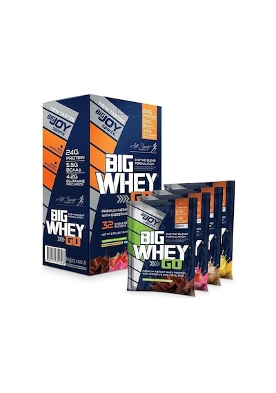 Big Joy Big Whey Go Protein 1040 GR  32 Saşe + Shaker