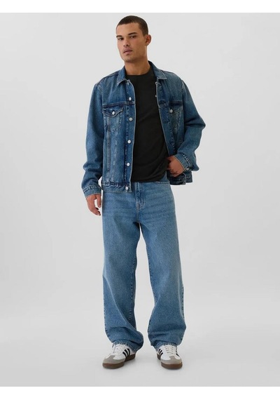 Gap 502022002 V-frch Everyday Soft Micro Logo Crew Erkek Tişört Siyah