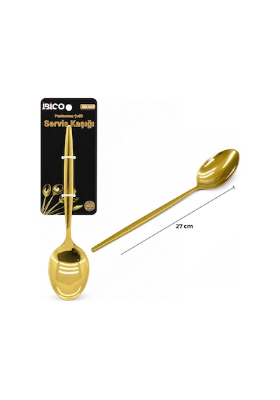 River World Metal Servis Kaşığı Gold Renk 27 Cm Renkli