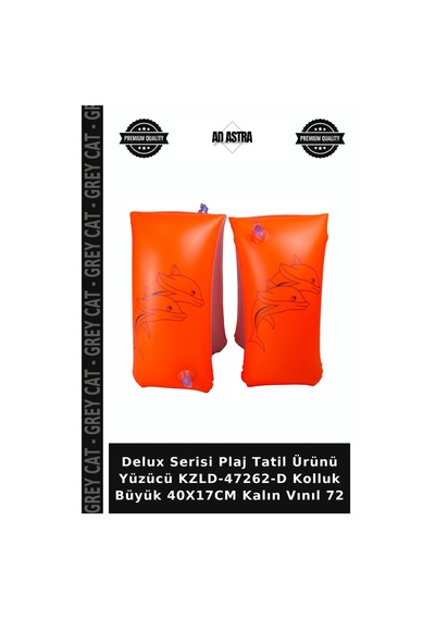 Delux Serisi Plaj Tatil Ürünü Yüzücü Kzld-47262-d Kolluk Büyük 40x17cm Kalın Vınıl 72 Çok Renkli