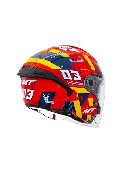Mt Cosmo Sv Sergio Garcia E5 Parlak Açık Kask Kırmızı