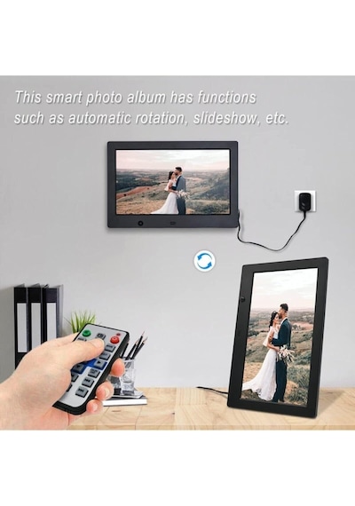 Tr Dijital Fotoğraf Çerçevesi Otomatik Slayt Gösterisine Sahip 7 Inç Lcd Usb/sd Mp3/mp4 Çalar Siyah Diğer