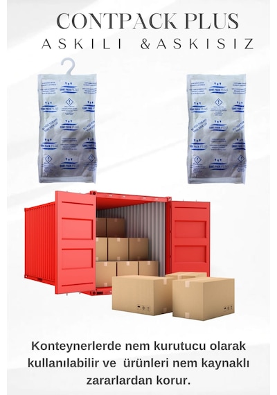 Contpack Askılı Nem Alıcı Rutubet Engelleyici Konteyner K...