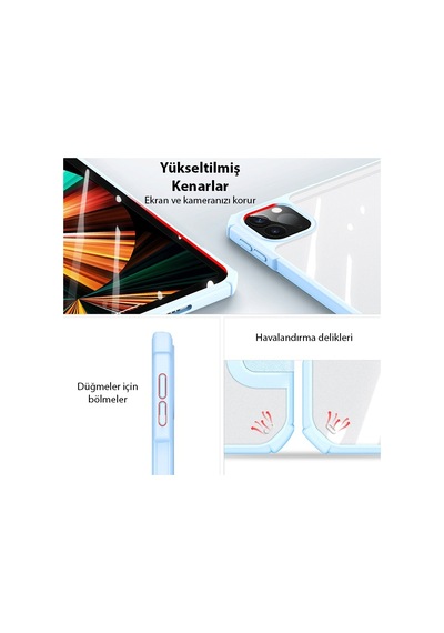 Dux Ducis Apple Uyumlu iPad Pro 12.9 2022-2021-2020-2018 Copa Kapaklı Kılıf