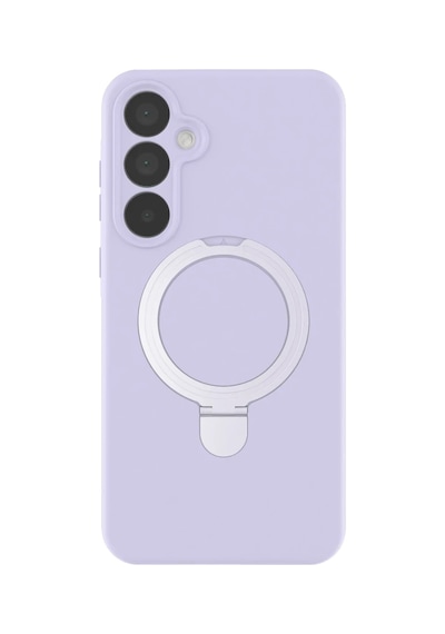 Samsung Galaxy A55 5g Regal Magsafe Standlı Kapak - Lila 0.2M-Çok Renkli