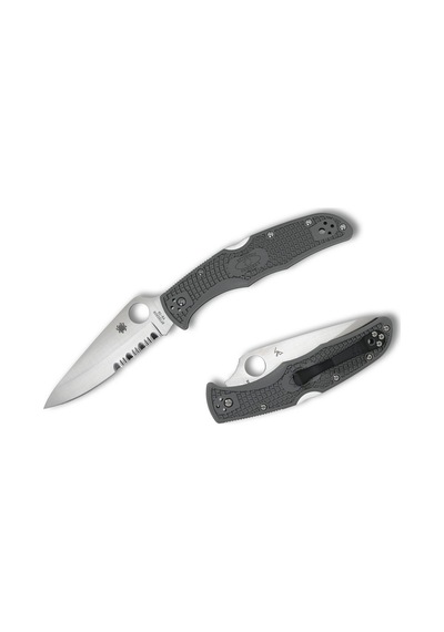 Spyderco Endura 4 Black Lightweight Combinationedge Kamp Çakı Siyah