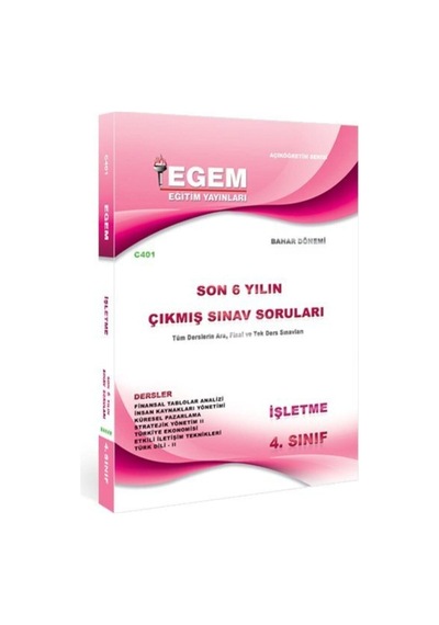Aöf 4. Sınıf İşletme Bahar Çıkmış Sınav Soruları
