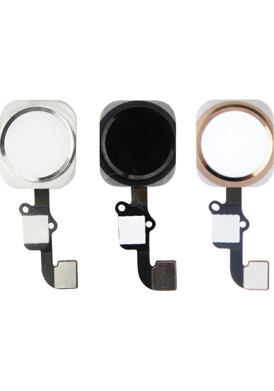 Apple Uyumlu iPhone 6 Home Tuşu Touch Id Flex Sensör Orta Tuş Beyaz
