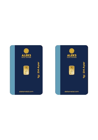Agakulche 24 Ayar 2 Adet 1 Gr 995 Amr Külçe Altın