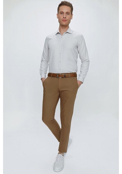 Efor P 1077 Slim Fit Camel Spor Pantolon Camel