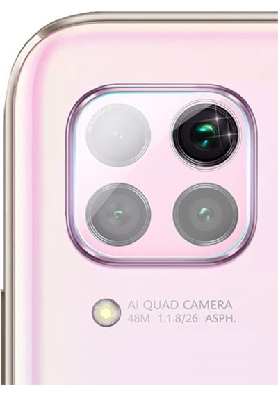 Huawei P40 Lite Kamera Lens Koruyucu 3D Cam