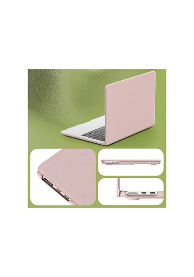 Mey Najmaddin Macbook Air 15 2024 Macbook Deri Kapak - Pembe Najmaddin Renkli