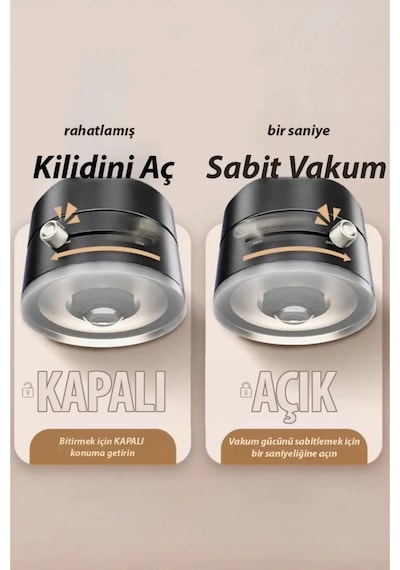 Vakumlu Manyetik Taşınabilir Çok Amaçlı Araç Telefon Tutucu Adt-03 Siyah