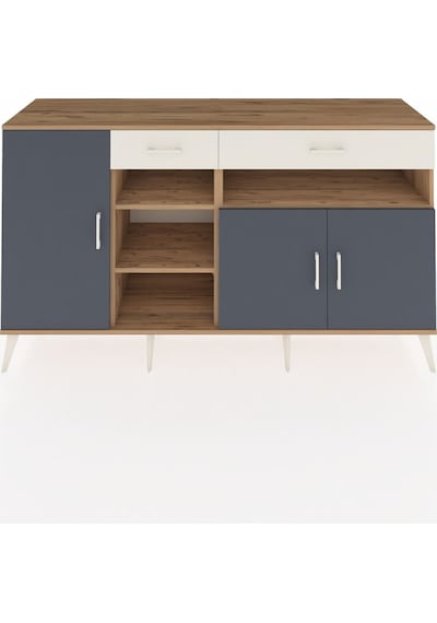 Hyperion Konsol 5 Raflı 2 Çekmeceli 3 Kapaklı 176x44x99 Çam-antra Çam-antrasit/aytaşı Hyperion Konsol 5 Raflı 2 Çekmeceli 3 Kapaklı 176x44x99 Çam-antra Çam-antrasit/aytaşı