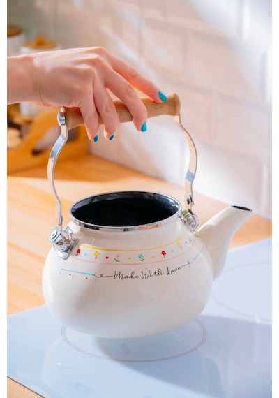 Made With Love Emaye Çaydanlık Takımı - 1/2 Lt Çok Renkli