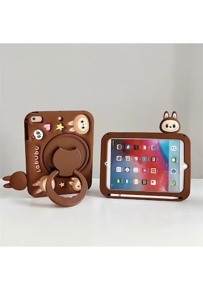 Apple Uyumlu iPad, Air 1 9.7" Kılıf Cute Dolls Standlı Eğlenceli 3d Karekterli Çocuk Kılıfı A1474 A1475 A1476 Kılıf