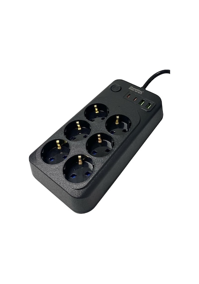 Showmax Sh-4630 2mt 2xusb-2xtype-c 4lü Termal Akım Korumalı Priz 10a 2500w 2 M