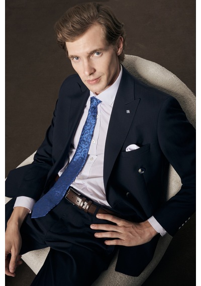 İmza Lacivert Kırlangıç Yaka Çizgili Kruvaze 6 Drop Slim Fit Tam Astar Yünlü Takım Elbise 1001255125 İmza Lacivert Kırlangıç Yaka Çizgili Kruvaze 6 Drop Slim Fit Tam Astar Yünlü Takım Elbise 1001255125
