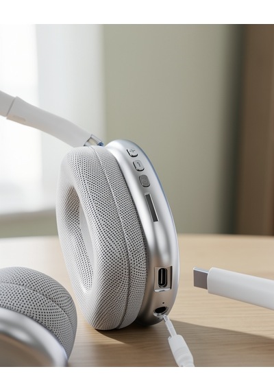 P9 Air Max Kulak Üstü Bluetooth Kulaklık 5.0 Mikrofonlu Beyaz